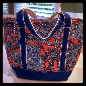 Lands End Paisley Tote